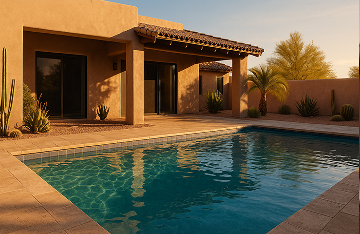 Pool at Arizona home